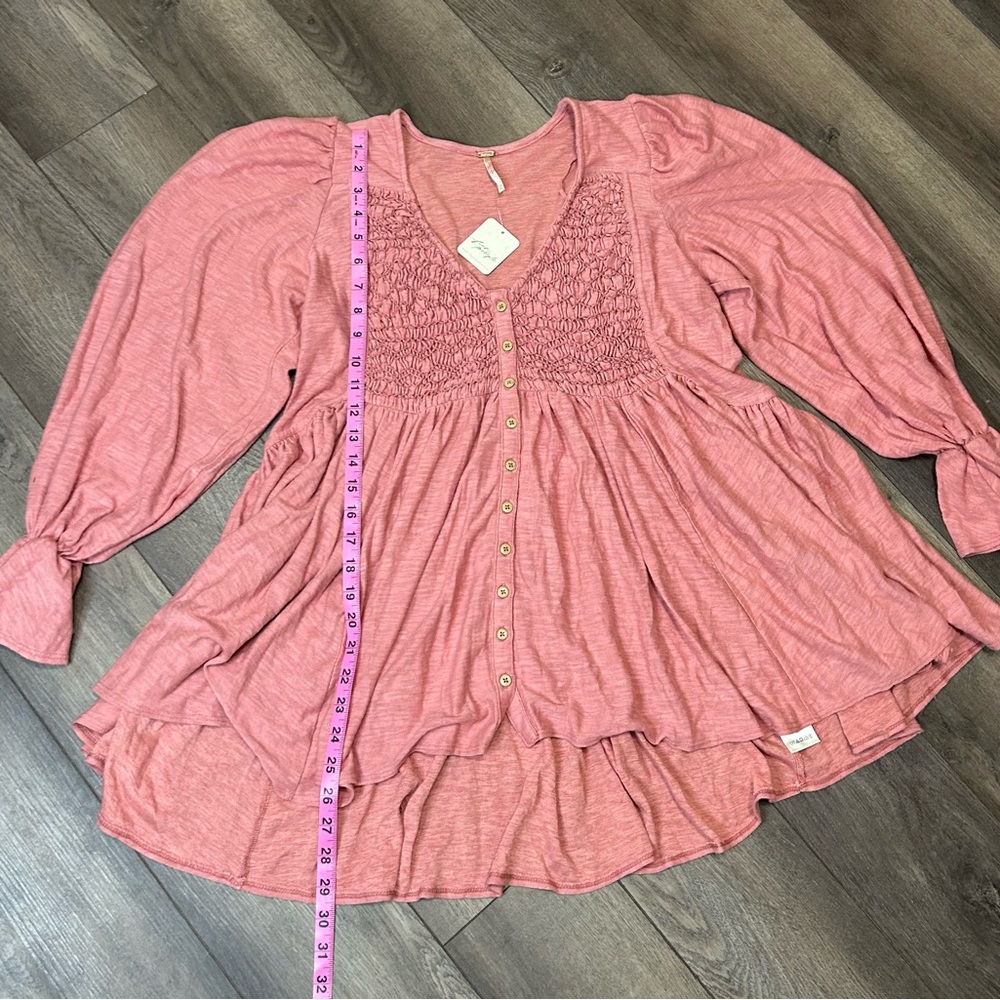Free People oversized top.